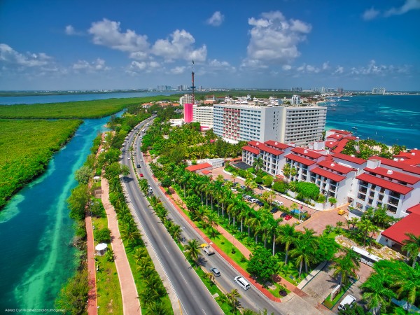 Fotografía Aérea profesional arquitectura cancún y riviera maya